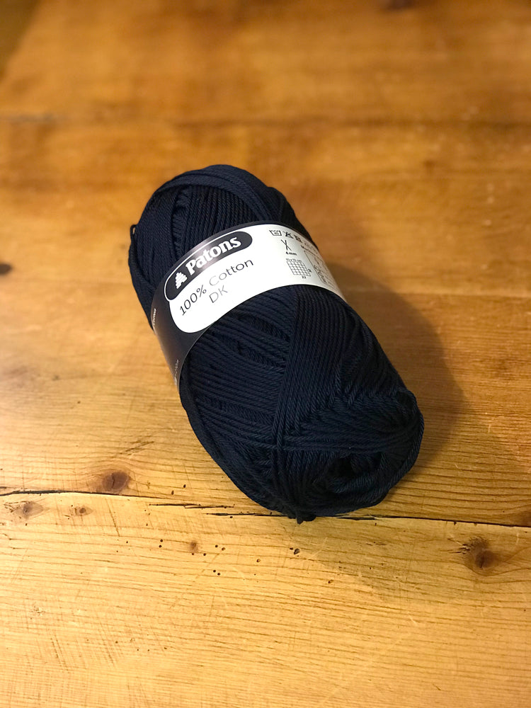 Patons 100% Cotton DK - Navy Blue (2742) - Craftyangel