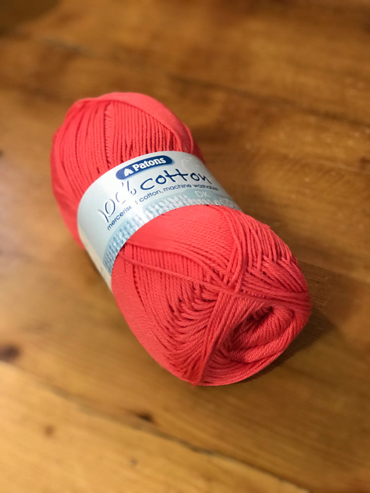 Patons 100% Cotton DK - Bright Pink (2725) - Craftyangel