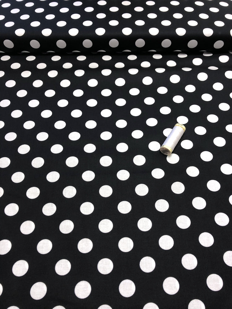 Linework - Pom Poms - white spots on black