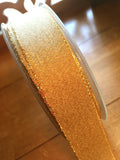 Metallic Lame Ribbon - 25mm wide - Gold - Craftyangel