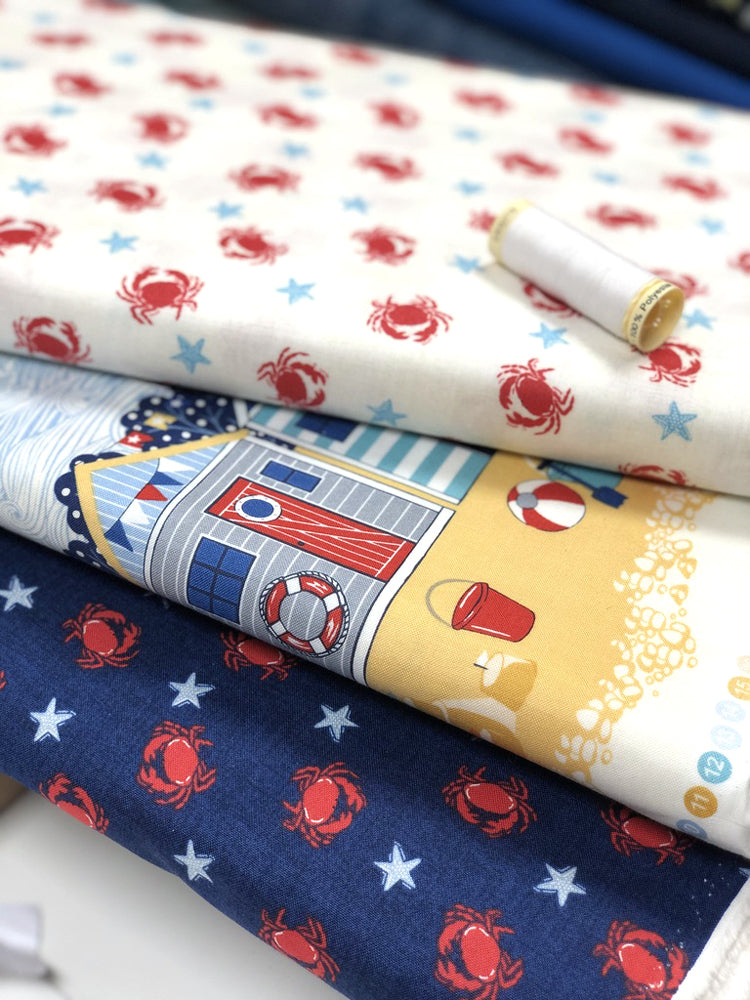 Sail Away - Crabs - Cream - Craftyangel