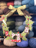 [1 space left] Xmas Sewing Wreath - Free Motion Embroidery workshop - with Sam Molloy [Sun 15th Dec 2.00-5.00pm] - Craftyangel