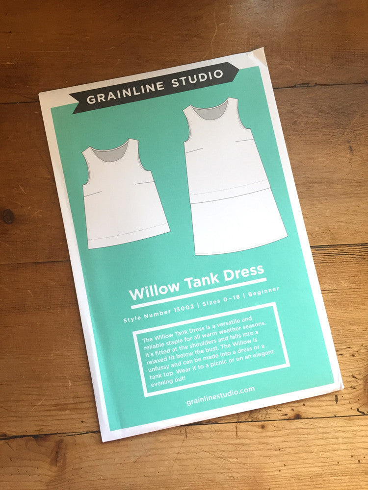 Grainline - Willow Tank dress pattern - Craftyangel
