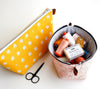 Zippered Basket Pouch by Aneela Hoey - Craftyangel